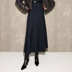 Mango Wool Blend Knitted Skirt  NWT